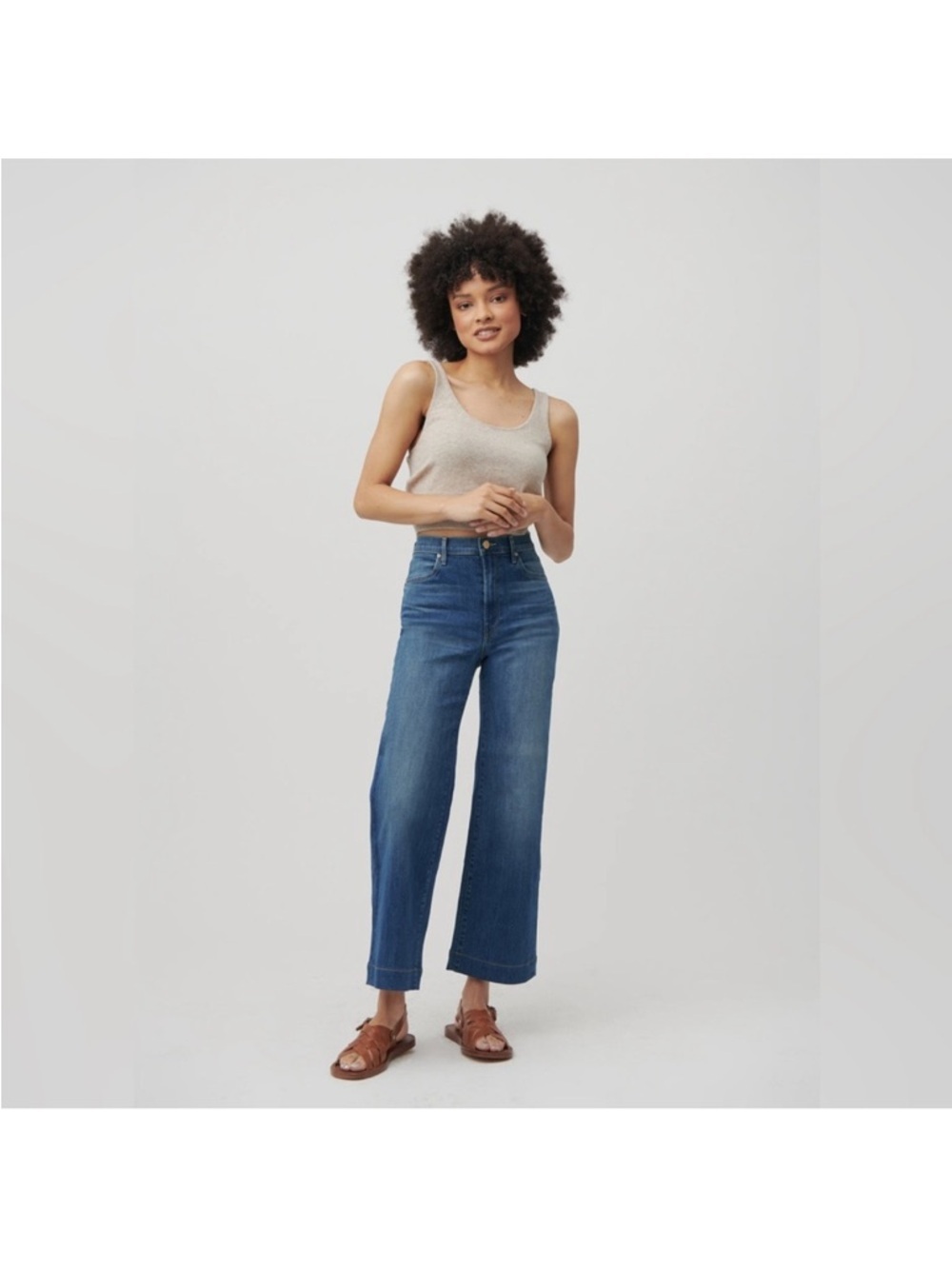 Elims Malibu wide leg Cropped Jeans
